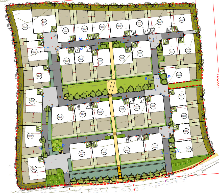 Plan de composition lotissement